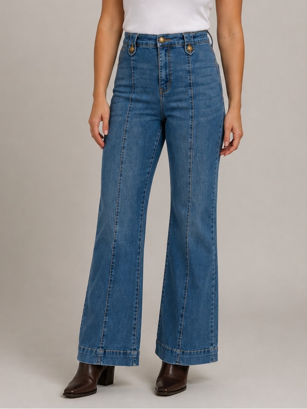 Laura Ashley medium wash bond bootcut Jeans 12